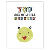 Children's poster You are my little monster 40X50 cm + gold frame