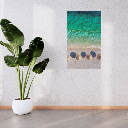 Canvas Print Beach Rest Holidays Water Waves 80x120 cm