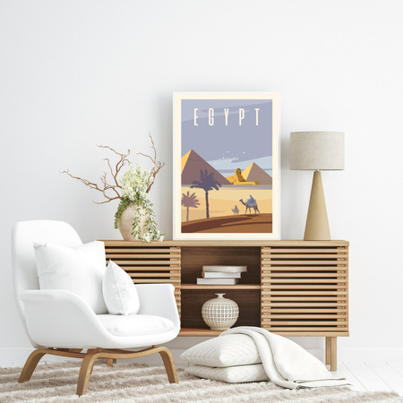 Poster Egypt, 40X50 cm + gold frame