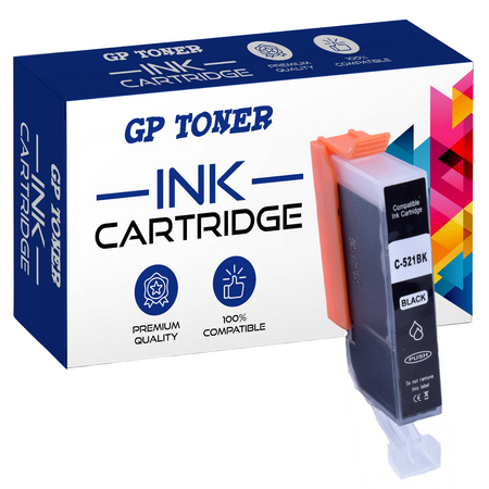 Ink cartridge for Canon C521XL BK GP Pixma IP3600 4600 MX860 MP540 980