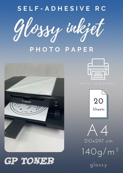 Self-adhesive photo paper A4 glossy RC PAP-CSF001