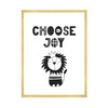 Children's Choose joy poster 40X50 cm + gold frame