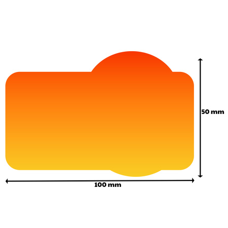 STICKERS with LOGO QR code printed Waterproof Text Photo 64x127 mm