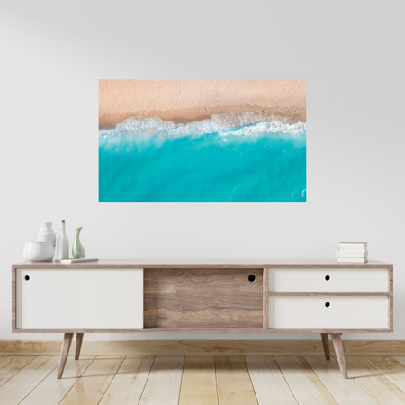 Canvas Print Water Waves Beach Sand 100x80 cm