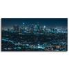 Canvas Print Architecture of Los Angeles at Night 120X60 cm