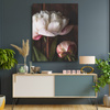 Canvas Print White Flower Nature Vintage Retro 80x120