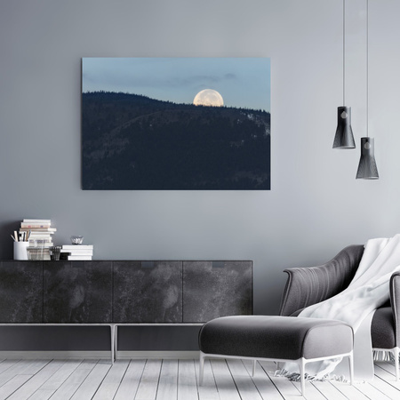 Canvas Print Nature Rising Moon 40x30 cm