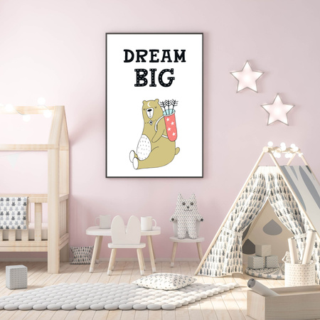Poster Children's Dream big_2 40X50 cm + silver frame