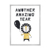 Another amazing year Birthday Poster 40X50 cm + silver frame