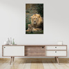 Canvas Print Lion and Lion Cub Nature Trees Nature 80x120 cm