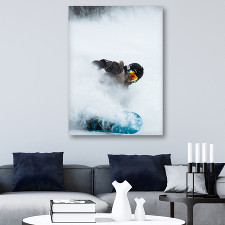 Canvas Print Snowboard Snow Winter 80x120