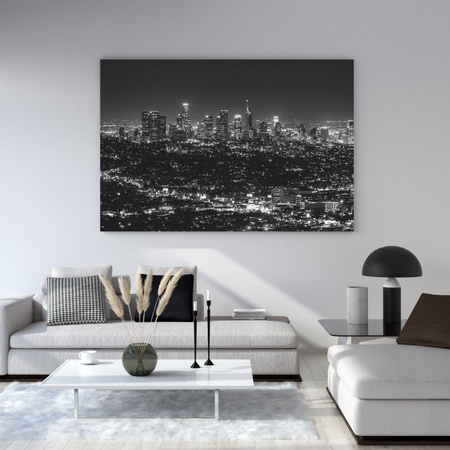 Canvas Print Architecture Los Angeles Black and White 40X30 cm
