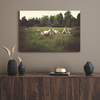 Canvas Print Nature Sheep on Pasture 120x40