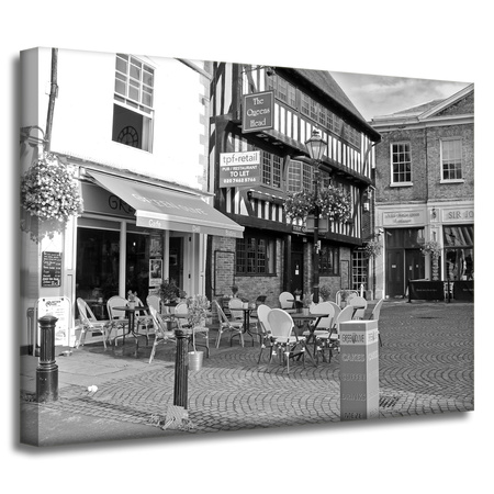 Canvas Print Architecture Cafe 40x30 cm