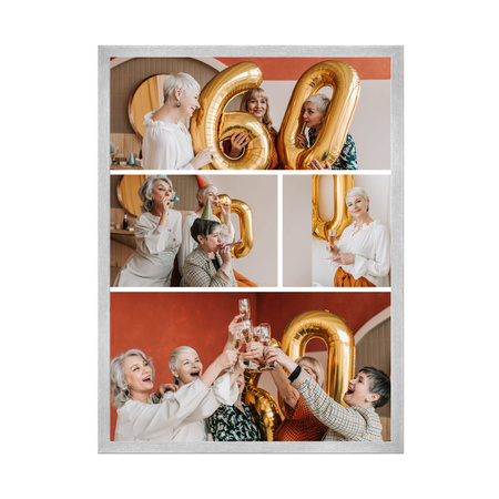 Your photo as a poster + silver frame 40x50 cm