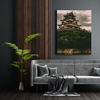 Canvas Print Architecture Hiroshima Castle 30x40 cm