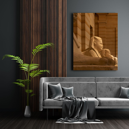 Canvas Print Architecture Egypt Sphinxes 80x120 cm