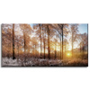 Canvas Print Trees Winter Rising Sun 80x40 cm