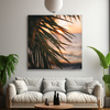 Canvas Print Nature Beach Palm Tree Sea Sunset 90x90