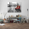 Canvas Print Vintage Red Roller Skates 40x30 cm
