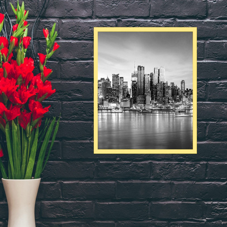 3x Yellow Frame 40x50, I L13,15,030, Plexiglass