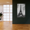 Canvas Print Black and White Eiffel Tower France Retro 80x120 cm