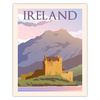 Country of Ireland poster 40X50 cm + gold frame