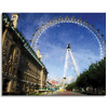 Canvas Print Old Photograph Ferris Wheel 100x80 cm