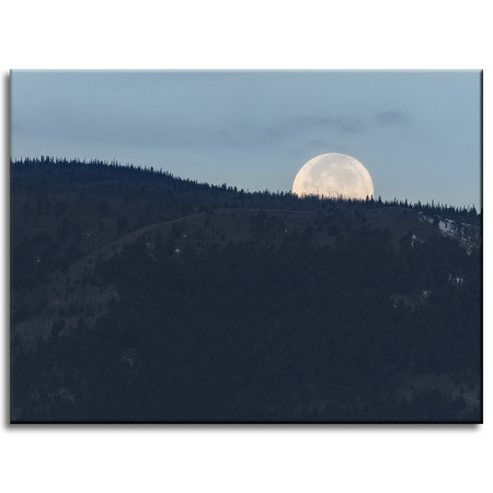 Canvas Print Nature Rising Moon 40x30 cm