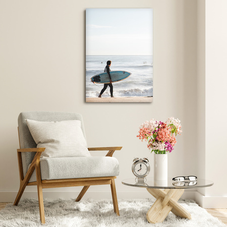Canvas Print Surfing Sea Water Summer Beach 80x120