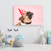 Canvas Print Youth Birthday Pug 90x60