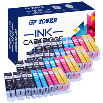 Set of 40x Replacement ink for Canon Pixma iP7250 iX6850 MG5650 GP-C550XL CMYK x8