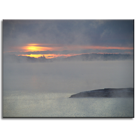 Canvas Print Nature Setting Sun 40x30 cm