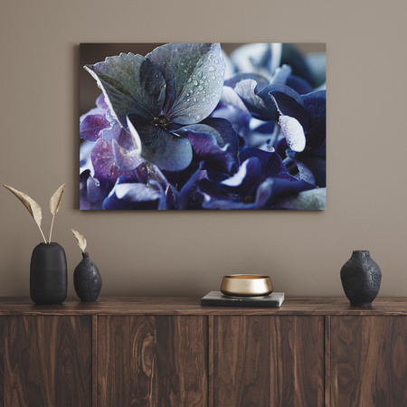 Canvas Print Botany Blue Hydrangea 40x30 cm