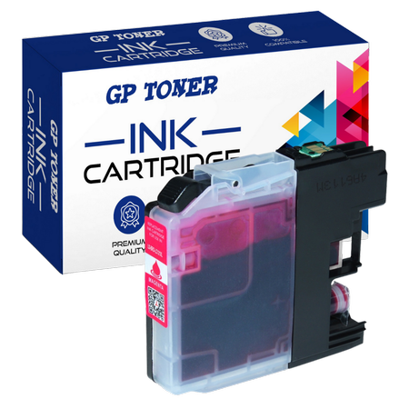 Compatible Ink Cartridge Brother LC123 DCP-J132w J152w J552dw MFC-J4410dw 4510dw - GP-B123M XL Magenta