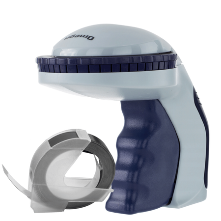 DYMO OMEGA 9mm label embosser, 12748 S0717930 + black tape