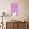 Canvas Print Woman Pink Purple Crystals 80x120 cm
