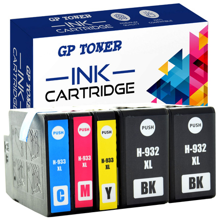 Compatible 5x Ink Cartridge HP 932XL 933XL Officejet 6100 6600 6700 7510 7610 Kit
