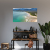 Canvas Print Water Shore Waves Mountains Nature 100x80 cm