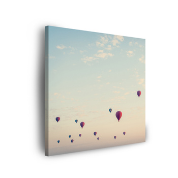 Canvas Print Youth Balloons Sky 80x80