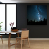 Canvas Print Space Night Forest Nebula 90x90