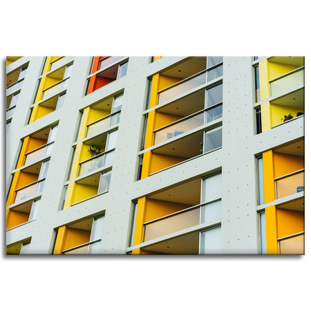 Canvas Print Apartment Building Block 90x60