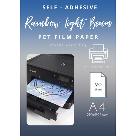 Self-adhesive A4 paper ray of light PAP-CSF023