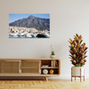 Canvas Print Boats Summer Monaco Mountain 100x80 cm