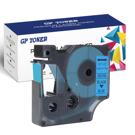 DYMO D1 12mm tape 7m blue black GP-DY45016
