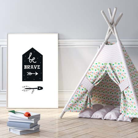 Children's poster Be brave 40X50 cm