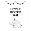 Little mister Birthday Poster 40X50 cm + gold frame