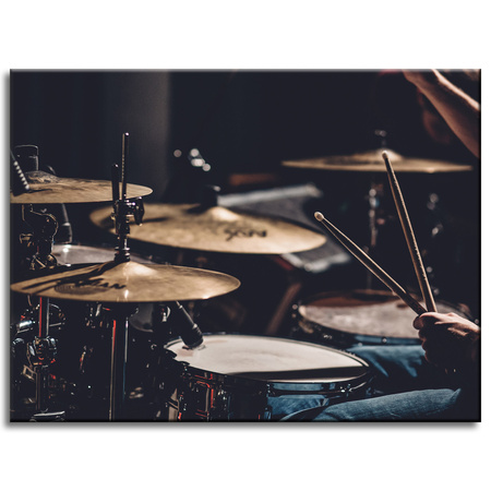 Canvas Print Music Drums 40x30 cm