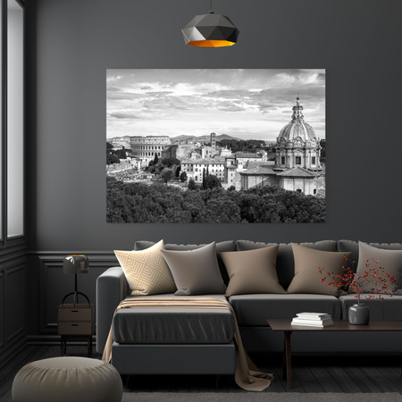 Canvas Print Architecture Rome Black and White 120X60 cm