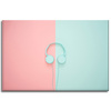 Canvas Print Music Headphones Two-Color 90x60